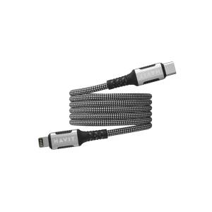 Havit CB6298 - Магнитен USB тип C-Lightning кабел, 1 м (черен) (CB6298)