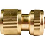 TopGarden Накрайник за маркуч 1/2" със стопер месингов tg