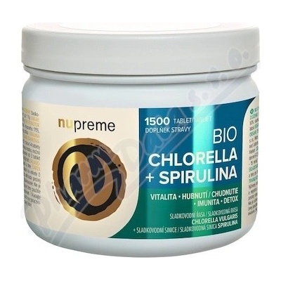 Bio Nupreme Chlorella + Spirulina 1500 tabliet