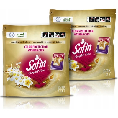 Sofin Complete Care Color kapsule na pranie a ochranu farieb 2 x 24 ks