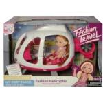 Swede Doll in a helicopter