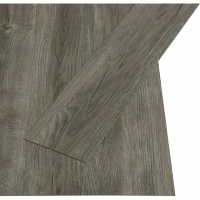 vidaXL Самозалепваща се дъска за под 32 pcs Сив и кафяв 4, 46 м2 ПВЦ (42046269)