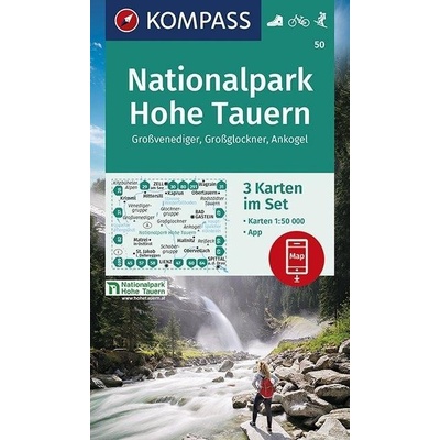 NP Hohe Tauern sada 3 mapy 50 NKOM
