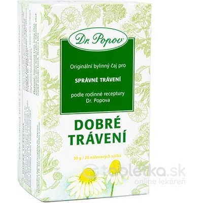 Dr.Popov Čaj Dobré trávení 20 x 1,5 g