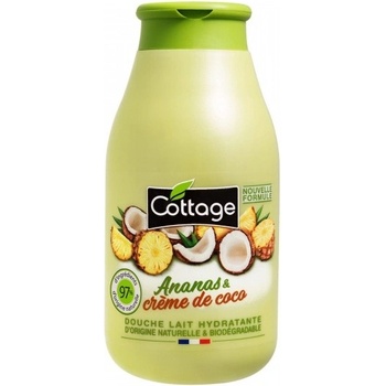 Cottage Moisturizing Shower Milk Pineapple & Coconut cream sprchové mléko 97% přírodní 250 ml