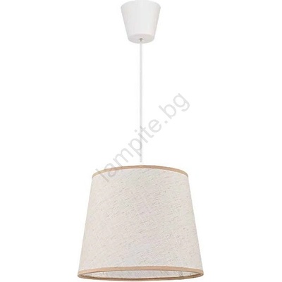 Duolla - Пендел SOLO 1xE27/40W/230V Ø 24 см светло бежов (DU7195)