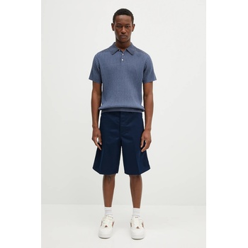 Paul Smith Памучна тениска с яка Paul Smith в синьо с изчистен дизайн M1R-267Z-P02679 (M1R.267Z.P02679)