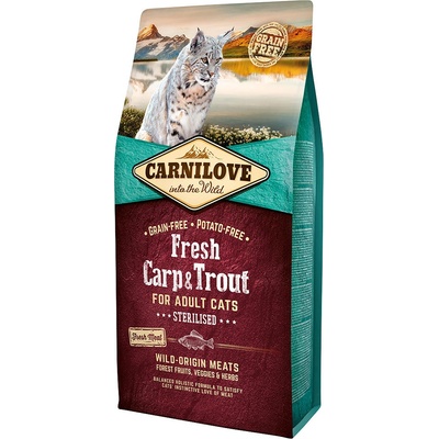 CARNILOVE Adult Sterilised kapor a pstruh 6 kg