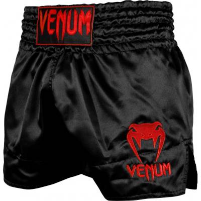 Venum šortky na thajský box Classic černá/červená