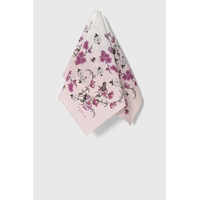 Furla Тънък памучен шал Furla в розово с десен (WT00072.BX2901.2840S)
