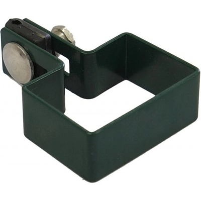 držák 60 x 40 mm poz+PVC; průběžný; zelený