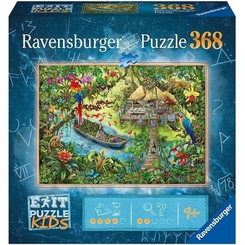 Ravensburger Пъзел Ravensburger от 368 части - Експедиция в джунглата (12934)