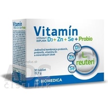 Biomedica Vitamín D3+Zn+Se+Probio 30 tabliet