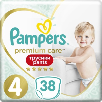 Pampers pants бебешки гащи, номер 4, 38 броя