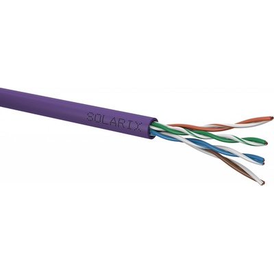 Solarix SXKD-5E-UTP-LSOH, CAT5E, UTP, LSOH, Dca s1 d2 a1, 305m, fialový
