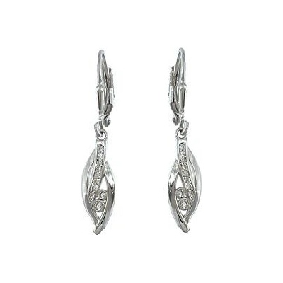 INFINITYSILVER Stříbrné visací náušnice FANNY zirkonové OE599