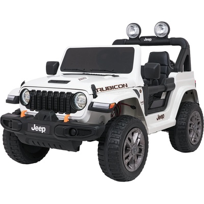 Ramiz Jeep Wrangler Rubicon Lift 4x4, 24V Elektrické autíčko bielá
