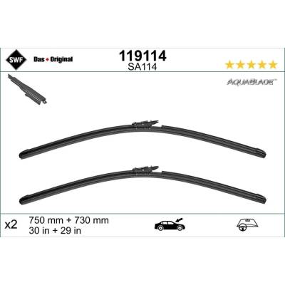 SWF Sada stěračů Original Visioflex AQUABLADE 750+730 mm 119114