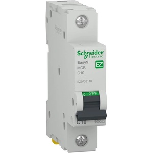 Schneider Electric SE Автоматичен прекъсвач Easy 9 1P 10A крива C 6kA - EZ9F35110 (EZ9F35110)