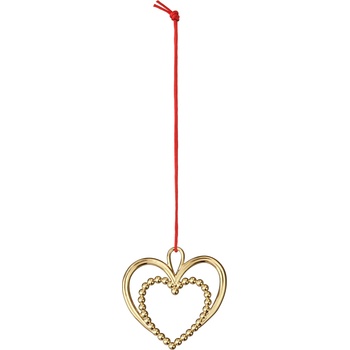 Rosendahl Karen Blixen Коледна украса сърце, 6, 5 cm, златисто (33104)