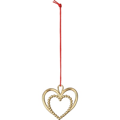 Rosendahl Karen Blixen Коледна украса сърце, 6, 5 cm, златисто (33104)