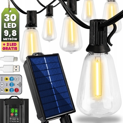 Girlanda Lumiled 980 cm solárna