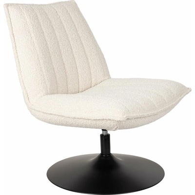 White Label Jax biele z textílie bouclé