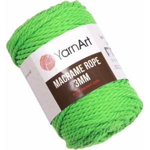 YARNART Macrame Rope 3 mm 3 mm 63 m 802 Neon Green юта (Macrame Rope 3 mm 802)
