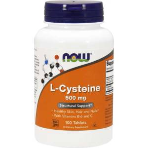 NOW NOW L-Cysteine, 500 мг, 100 таблетки