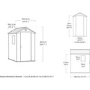 Keter Darwin 6 x 4 s podlahou hnedý