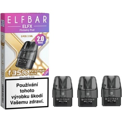 Elf Bar ELFX V2.0 cartridge 0,8 Ohm 3 ks