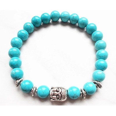 Blingstar náramek Buddha Tyrkys B955 korálky