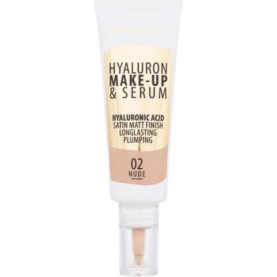 Dermacol Hyaluron Make-Up & Serum грижовен течен фон дьо тен 25 g нюанс 02 Nude