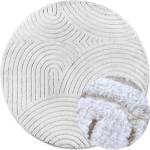 Elle Decoration Бял кръгъл килим ø 160 cm Panglao New York White - Elle Decoration (106203-160)