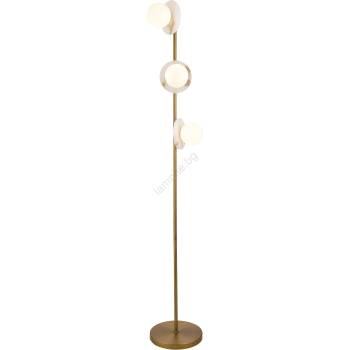 Endon Lighting 120042 - Подова лампа CERCHIO 3xG9/5W/230V месинг (EN0516)