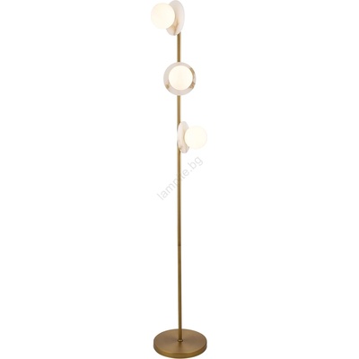 Endon Lighting 120042 - Подова лампа CERCHIO 3xG9/5W/230V месинг (EN0516)