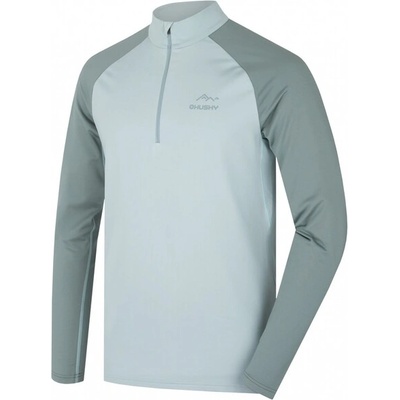 HUSKY Мъжка термо блуза с цип Tromi Zip M, избледняло зелено (hsk-HT0-0820)