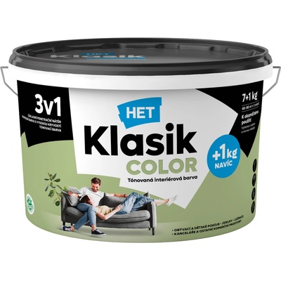 Het Klasik Color 0558 zelený olivový 7+1kg