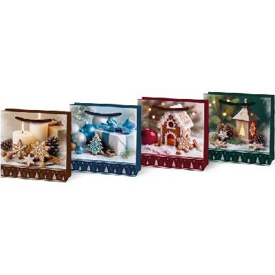 MFP dárková taška 90x90x40mm Vánoční T0 mix V6