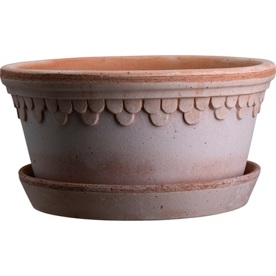 Bergs Potter Саксия Københavner ниска с поставка 30 см розова (KR30UPS)