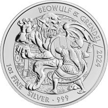 The Royal Mint stříbrná mince Mýty a legendy - Beowulf & Grendel 2024 1 oz