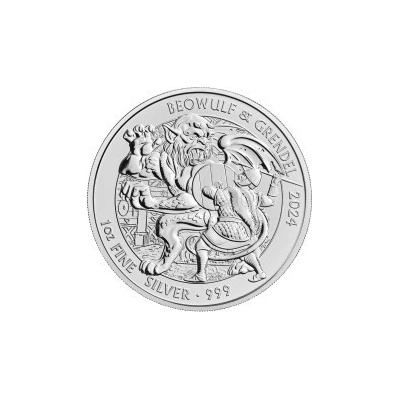 The Royal Mint stříbrná mince Mýty a legendy - Beowulf & Grendel 2024 1 oz