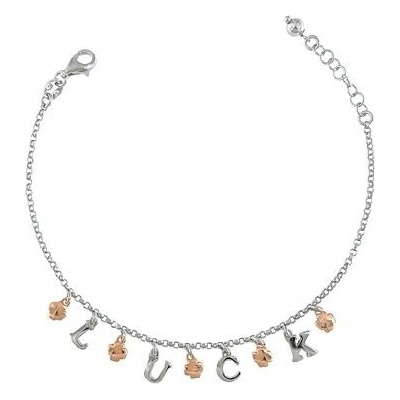Infinitysilver stříbrný náramek LUCK se čtyřlístky 2021028