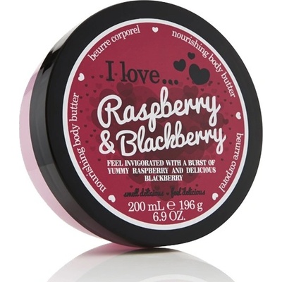 I Love Vyživujúce telové maslo s vôňou malín a černíc (Raspberry & Blackberry Nourishing Body Butter) 200 ml
