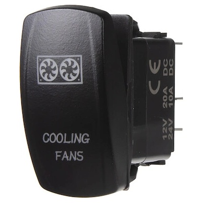 Rocker2 spínač COOLING FANS 12/24V, 47127