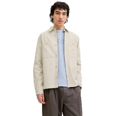 Риза с дълъг ръкав Jack & jones Blurayle Linen Solid long sleeve shirt - Beige (Moonstruck / Regular Fit)