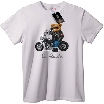 NOONEBRAND Тениска Байкър Мечка - L, Black