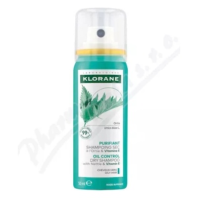 Klorane Nettle suchý šampón na mastné vlasy 50 ml