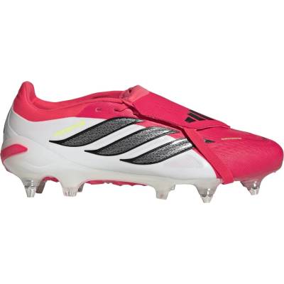 Adidas Мъжки футболни бутонки Adidas Mens adidas Predator Fold-Over Tongue Pro Soft Ground Football Boots - Red/Blk/White