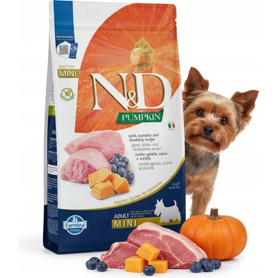 N&D Pumpkin Dog Adult Mini Grain Free Lamb & Blueberry 2,5 kg